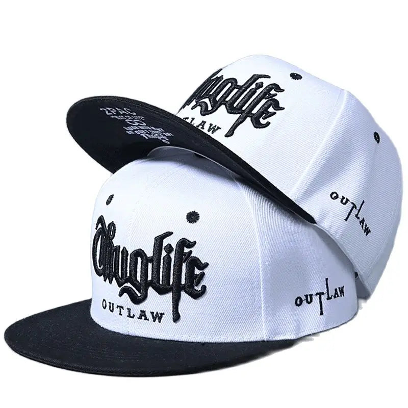 Men's Thief Series Dual-Tone Snapback Cap – Unisex Adjustable Hip Hop Streetwear Baseball Hat with Sunshade