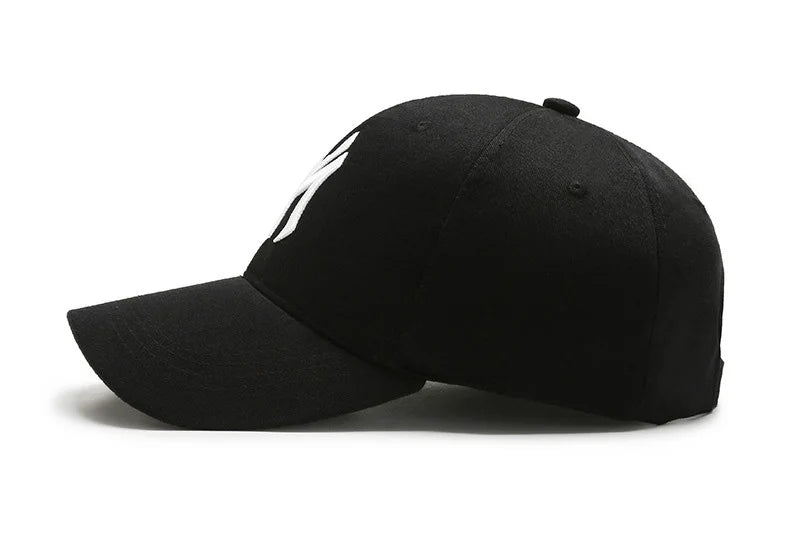 Fashion Embroidered Letter Baseball Cap – Unisex Adjustable Snapback Hat for Men & Women, Cotton Trucker Sun Visor