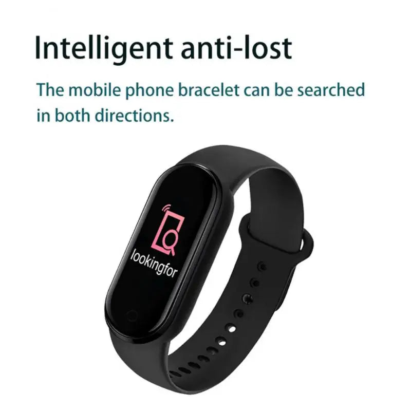 M6 Smartwatch – Fitness Tracker with Heart Rate & Blood Pressure Monitor, Waterproof Sports Band for Men & Women