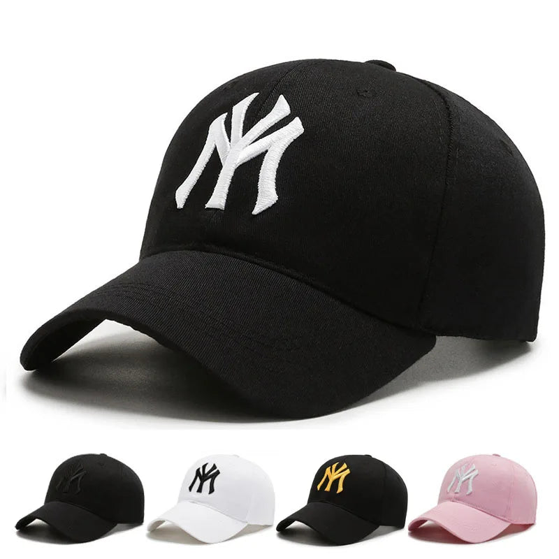 Fashion Embroidered Letter Baseball Cap – Unisex Adjustable Snapback Hat for Men & Women, Cotton Trucker Sun Visor