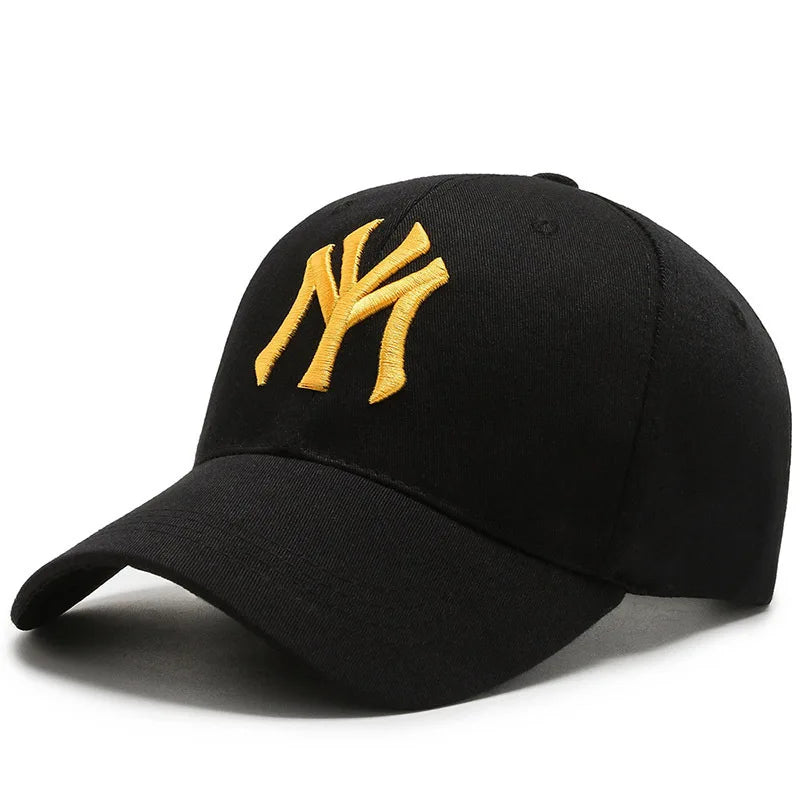 Fashion Embroidered Letter Baseball Cap – Unisex Adjustable Snapback Hat for Men & Women, Cotton Trucker Sun Visor