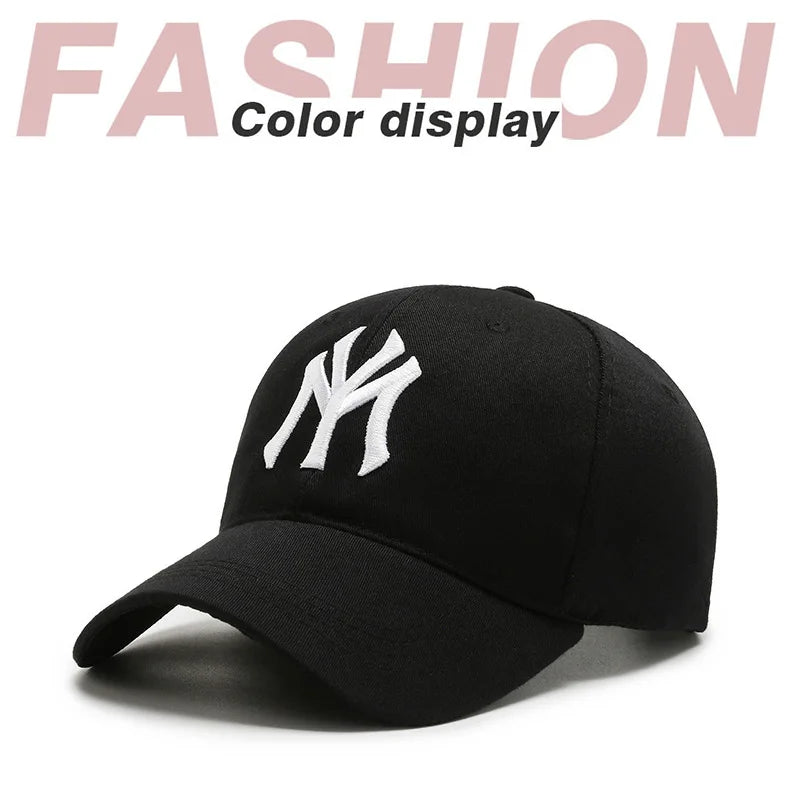 Fashion Embroidered Letter Baseball Cap – Unisex Adjustable Snapback Hat for Men & Women, Cotton Trucker Sun Visor