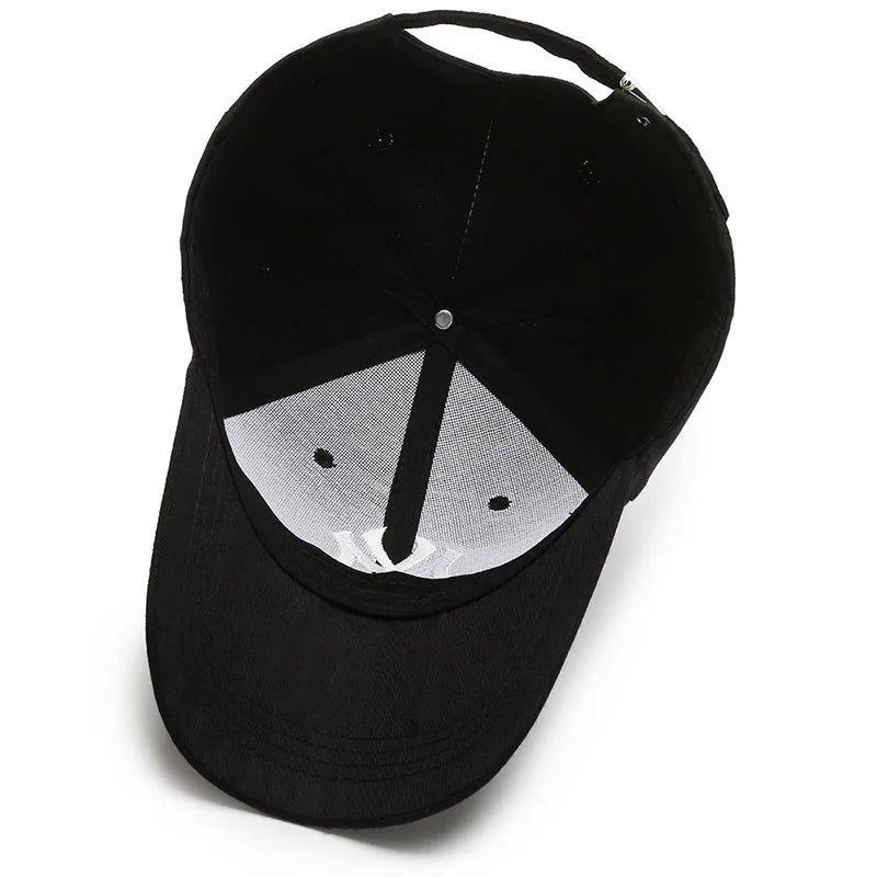 Fashion Embroidered Letter Baseball Cap – Unisex Adjustable Snapback Hat for Men & Women, Cotton Trucker Sun Visor