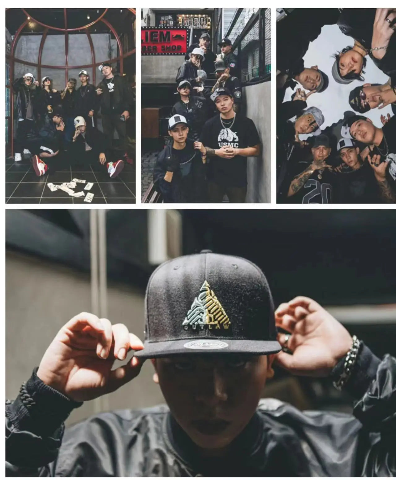 Men's Thief Series Dual-Tone Snapback Cap – Unisex Adjustable Hip Hop Streetwear Baseball Hat with Sunshade