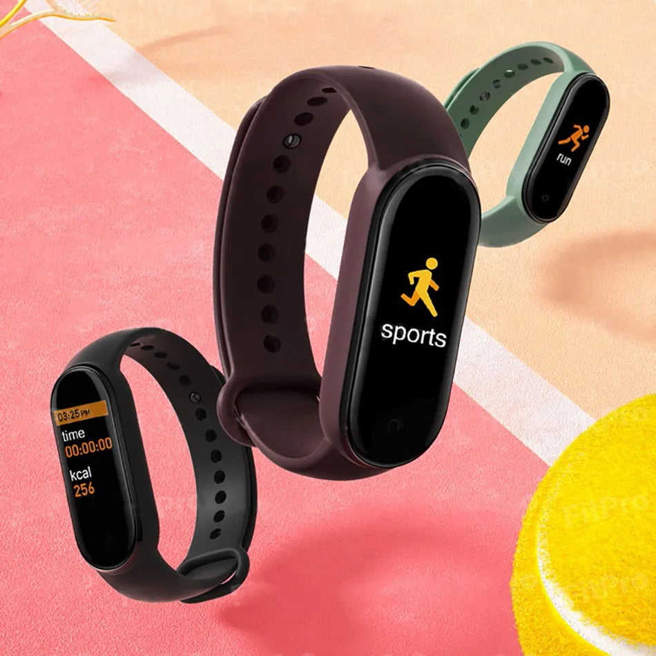 M6 Smartwatch – Fitness Tracker with Heart Rate & Blood Pressure Monitor, Waterproof Sports Band for Men & Women