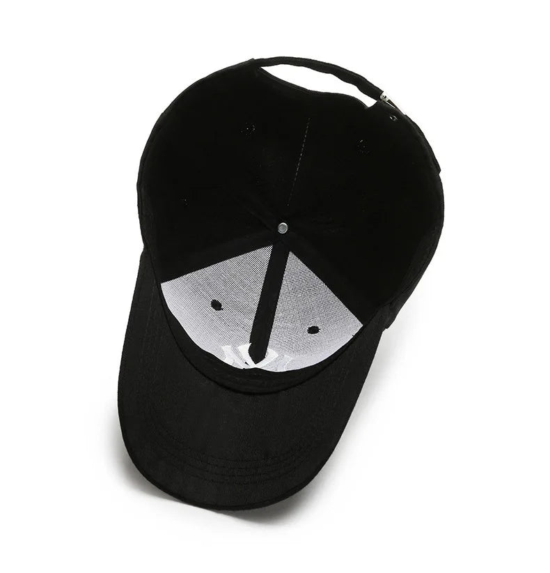 Fashion Embroidered Letter Baseball Cap – Unisex Adjustable Snapback Hat for Men & Women, Cotton Trucker Sun Visor