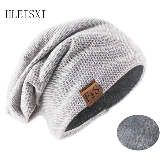 Fashion Knitted Beanie – Unisex Soft Skull Cap, Solid Color Turban Hat for Spring & Autumn Casual Wear