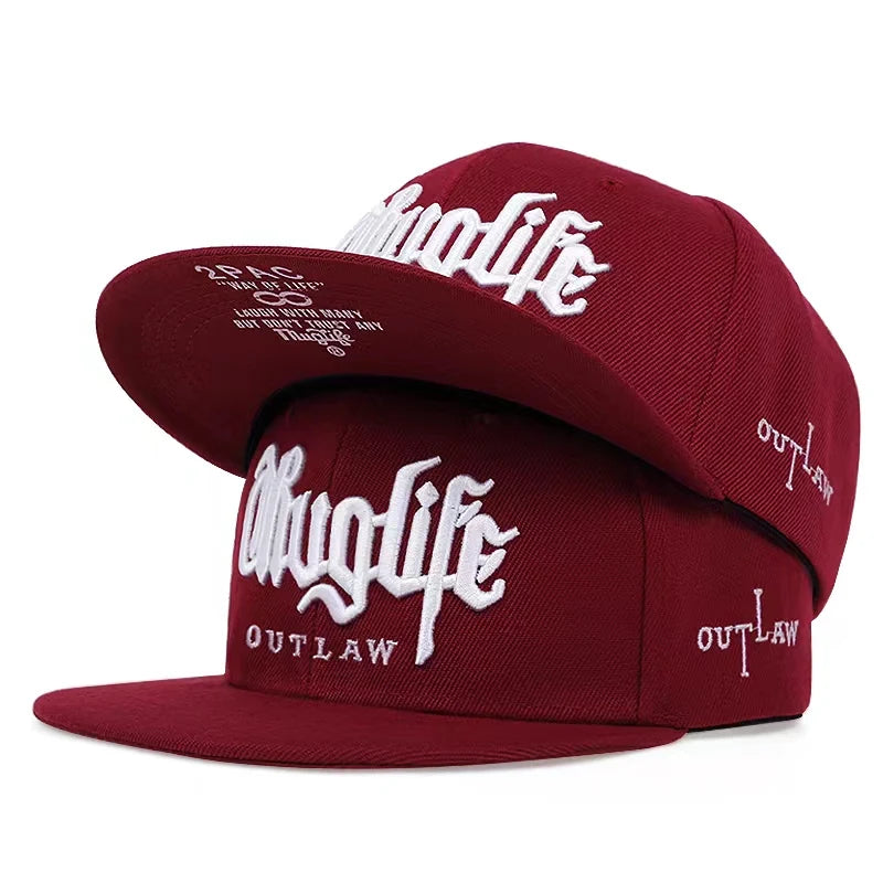 Men's Thief Series Dual-Tone Snapback Cap – Unisex Adjustable Hip Hop Streetwear Baseball Hat with Sunshade