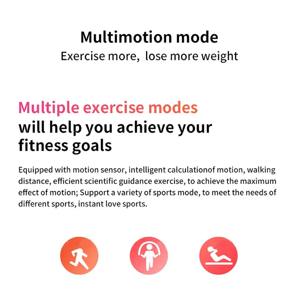 M6 Smartwatch – Fitness Tracker with Heart Rate & Blood Pressure Monitor, Waterproof Sports Band for Men & Women