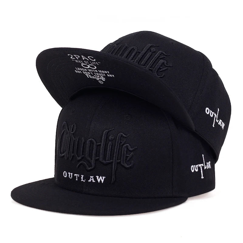 Men's Thief Series Dual-Tone Snapback Cap – Unisex Adjustable Hip Hop Streetwear Baseball Hat with Sunshade