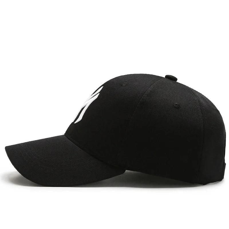 Fashion Embroidered Letter Baseball Cap – Unisex Adjustable Snapback Hat for Men & Women, Cotton Trucker Sun Visor